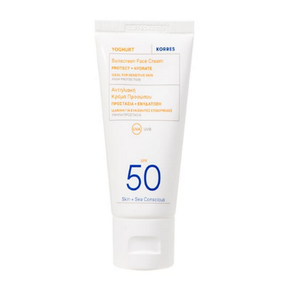 Εικόνα της KORRES YOGHURT SUNSCREEN FACE CREAM PROTECT SPF50 50ML