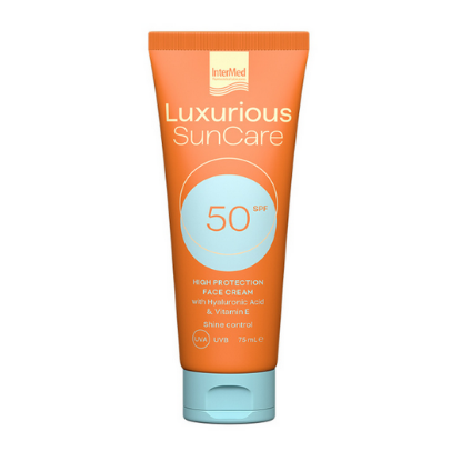 Εικόνα της INTERMED LUXURIOUS SUNCARE FACE CREAM ΑΝΤΗΛΙΑΚΗ ΚΡΕΜΑ ΠΡΟΣΩΠΟΥ SPF50, 75ML