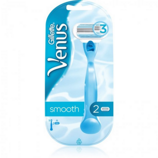 Εικόνα της GILLETTE VENUS SMOOTH ΓΥΝΑΙΚΕΙΑ ΞΥΡΙΣΤΙΚΗ ΜΗΧΑΝΗ ΚΑΙ 2 ΑΝΤΑΛΛΑΚΤΙΚΕΣ ΚΕΦΑΛΕΣ 1ΤΕΜ.