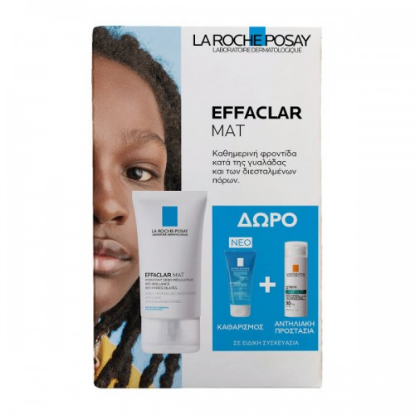 Εικόνα της LA ROCHE POSAY EFFACLAR MAT ΚΑΘΗΜΕΡΙΝΗ ΦΡΟΝΤΙΔΑ ΚΑΤΑ ΤΗΣ ΓΥΑΛΑΔΑΣ ΚΑΙ ΤΩΝ ΔΙΕΣΤΑΛΜΕΝΩΝ ΠΟΡΩΝ ΜΕ ΔΩΡΟ EFFACLAR GEL 50ML & ANTHELIOS OIL CORRECT SPF50+ 3ML