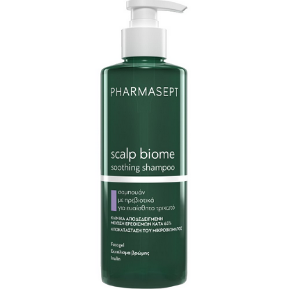 Εικόνα της PHARMASEPT SCALP BIOME SOOTHING SHAMPOO 400ML - Σαμπουάν με Πρεβιοτικά για Ευαίσθητο Τριχωτό, 400ml