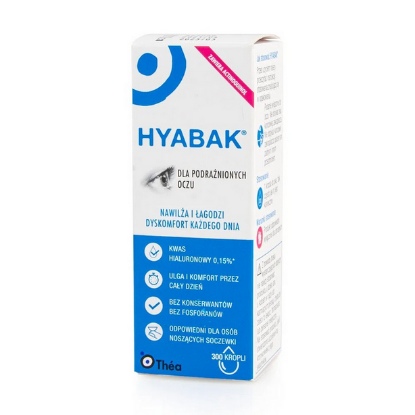 Εικόνα της THEA HYABAK PROTECTOR 0.15% 10ML - Οφθαλμικές Σταγόνες Ιδανικές για Ερεθισμένα Μάτια, 10ml