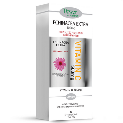 Εικόνα της POWER OF NATURE ECHINACEA EXTRA 20EFF. TABS+VITAMIN C 500MG 20EFF. TABS FREE