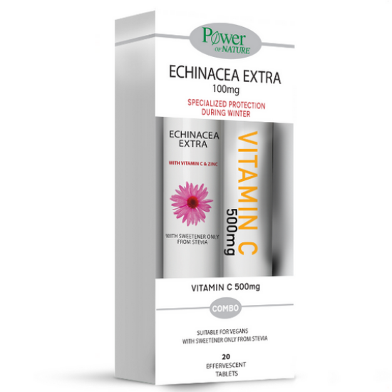 Εικόνα της POWER OF NATURE ECHINACEA EXTRA 20EFF. TABS+VITAMIN C 500MG 20EFF. TABS FREE