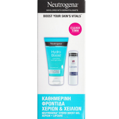 Εικόνα της NEUTROGENA PROMO HYDRO BOOST HAND CREAM 75ML + LIPCARE 4.8G (ΔΩΡΟ)