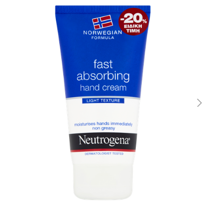 Εικόνα της NEUTROGENA HAND CREAM FAST ABSORBING 75ML ΕΛΑΦ ΥΦΗ -20% 1TEM.