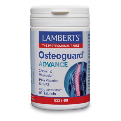 Εικόνα της LAMBERTS OSTEOGUARD ADVANCED, 90TABS (8227-90) - Ασβέστιο,Μαγνήσιο,Βιταμίνες D3 και K2 90Tabs