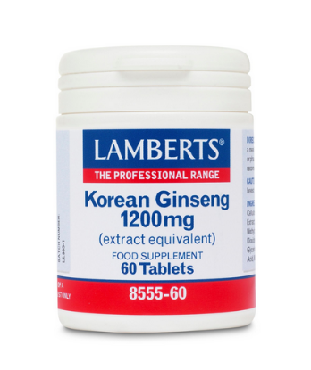 Εικόνα της LAMBERTS KOREAN GINSENG 1200MG, 60TABS - Για Την Διατήρηση Της Ευεξίας Σε Άτομα Ηλικίας Άνω Των 50 Ετών 60 ταμπλέτες