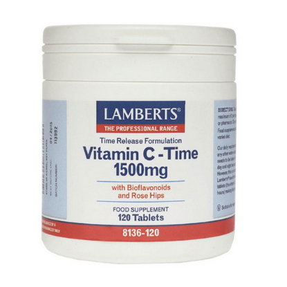 Εικόνα της LAMBERTS VITAMIN C 1500MG TIME RELEASE, 120 TABS - ΒΙΤΑΜΙΝΗ C ΑΡΓΗΣ ΑΠΟΔΕΣΜΕΥΣΗΣ 120ΤΑΒS.