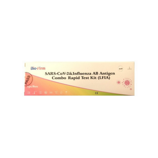 Εικόνα της BIO-FIRM SARS-COV-2 & INFLUENZA AB ANTIGEN COMBO RAPID TEST KIT 1TEM.