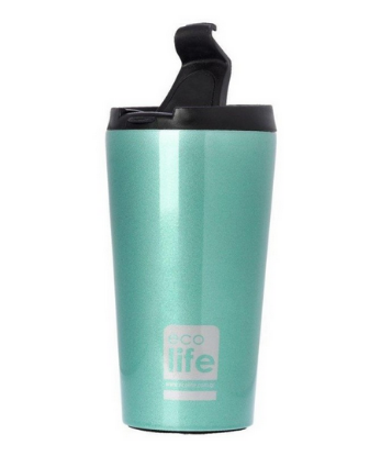 Εικόνα της ECOLIFE ΠΟΤΗΡΙ ΘΕΡΜΟΣ ΑΝΟΞΕΙΔΩΤΟΣ (COFFEE THERMOS) LIGHT BLUE 370ML BO-4001 1TEM.