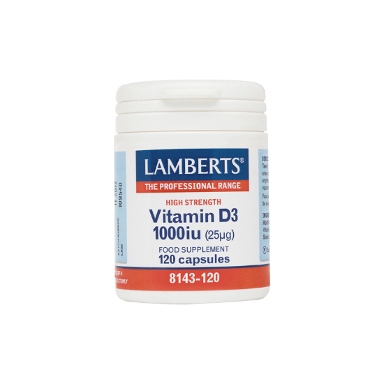 Εικόνα της LAMBERTS VITAMIN D3 1000IU (25μg), 120CAPS