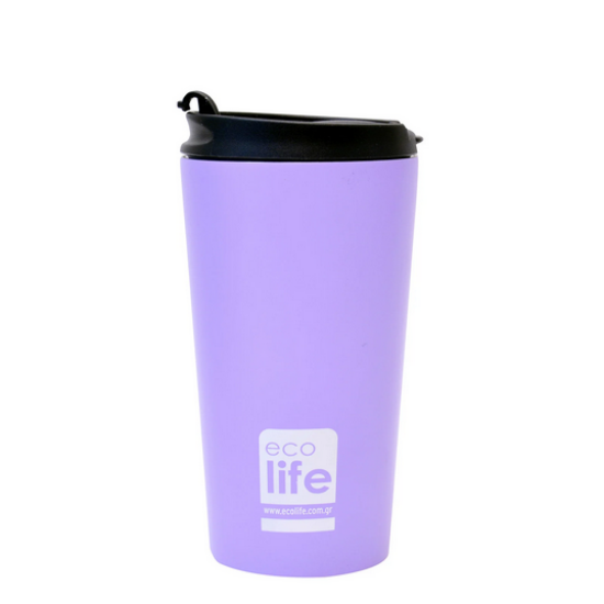 Εικόνα της ECOLIFE ΠΟΤΗΡΙ ΘΕΡΜΟΣ ΑΝΟΞΕΙΔΩΤΟΣ (COFFEE THERMOS) LILAC 370ML BO-4013 1TEM.