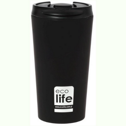 Εικόνα της ECOLIFE ΠΟΤΗΡΙ ΘΕΡΜΟΣ ΑΝΟΞΕΙΔΩΤΟΣ (COFFEE THERMOS) BLACK 370ML BO-4015 1TEM.