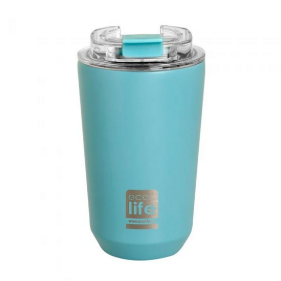 Εικόνα της ECOLIFE ΠΟΤΗΡΙ ΘΕΡΜΟΣ ΑΝΟΞΕΙΔΩΤΟΣ (COFFEE THERMOS) PURE BLUE 360ML BO-4122 1TEM.