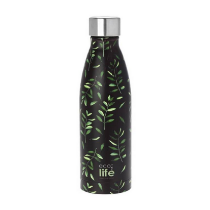 Εικόνα της ECOLIFE ΑΝΟΞΕΙΔΩΤΟ ΜΠΟΥΚΑΛΙ ΘΕΡΜΟΣ OLIVE 500ML BO-3017 1TEM.