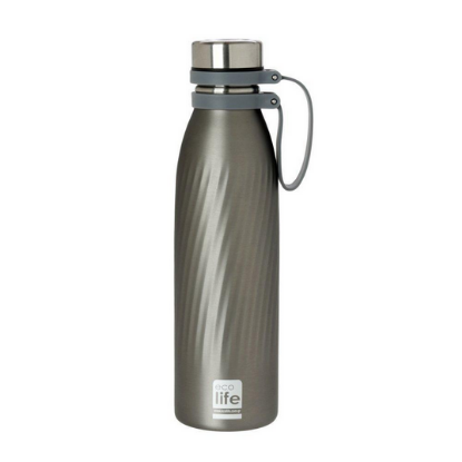 Εικόνα της ECOLIFE  ΑΝΟΞΕΙΔΩΤΟ ΘΕΡΜΟΣ ΜΠΟΥΚΑΛΙ 500ML COOL GREY BO-3030 1ΤΕΜ.