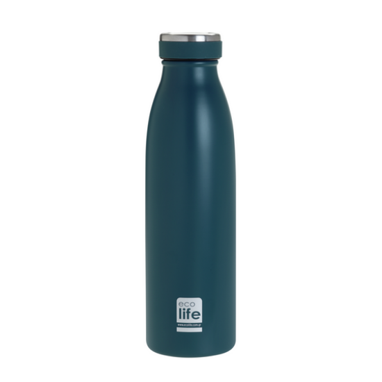 Εικόνα της ECOLIFE  ΑΝΟΞΕΙΔΩΤΟ ΘΕΡΜΟΣ ΜΠΟΥΚΑΛΙ 500ML BLUE SLIM BO-3037 1ΤΕΜ.