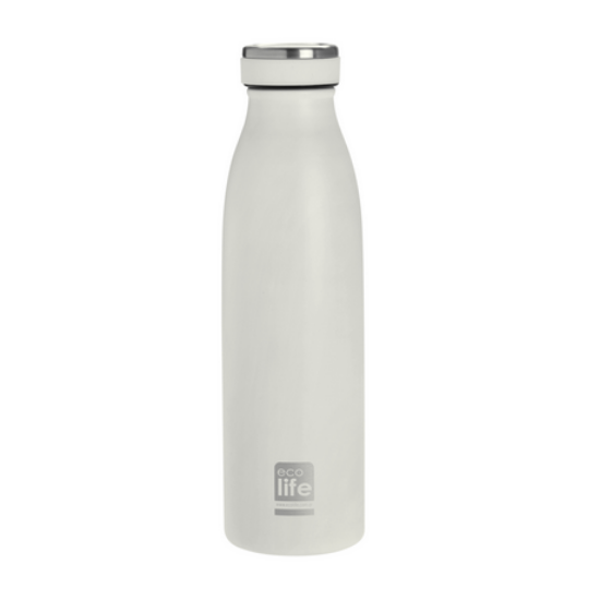 Εικόνα της ECOLIFE ΑΝΟΞΕΙΔΩΤΟ ΘΕΡΜΟΣ ΜΠΟΥΚΑΛΙ 500ML WHITE SLIM BO-3039