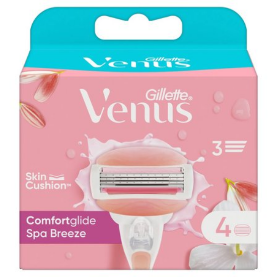 Εικόνα της GILLETTE VENUS COMFORTGLIDE SPA BREEZE ΑΝΤΑΛΛΑΚΤΙΚΕΣ ΚΕΦΑΛΕΣ ΓΥΝΑΙΚΕΙΑΣ ΞΥΡΙΣΤΙΚΗΣ ΜΗΧΑΝΗΣ, 4TMX