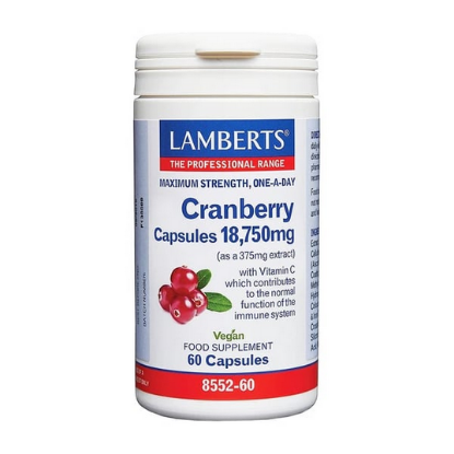 Εικόνα της LAMBERTS CRANBERRY 18.750MG 60CAPS 1TEM. - ΓΙΑ ΤΗΝ ΔΙΑΤΗΡΗΣΗ ΕΝΟΣ ΥΓΙΟΥΣ ΟΥΡΟΠΟΙΗΤΙΚΟΥ ΣΥΣΤΗΜΑΤΟΣ, 60CAPS.